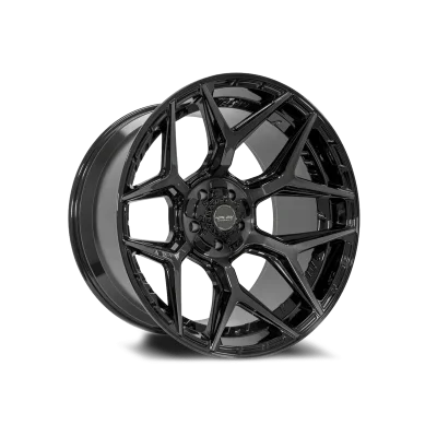 4P06 BBT Gloss Black / Brushed Face-Tinted Clear