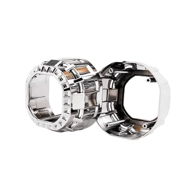 Morimoto® - Square Mini Gatling Gun Chrome Retrofit Projector Shrouds