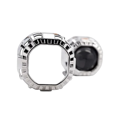 Morimoto® - Square Mini Gatling Gun Chrome Retrofit Projector Shrouds
