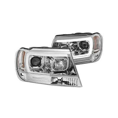 Spyder® - Chrome LED DRL Bar Projector Headlights