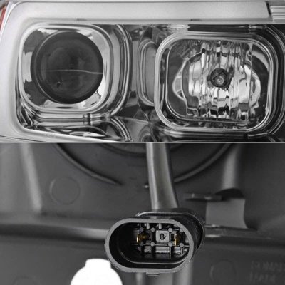 Spyder® - Chrome LED DRL Bar Projector Headlights
