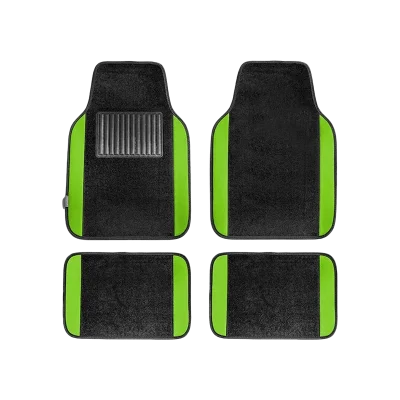 Row Green Carpet Floor Mat Set