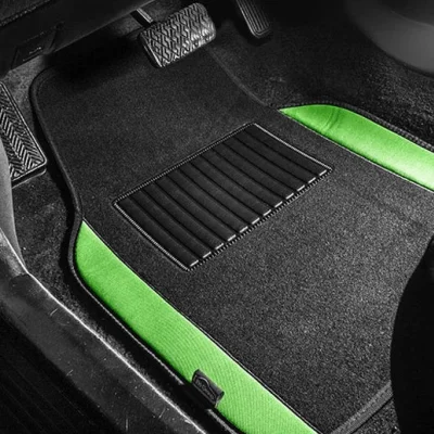 Row Green Carpet Floor Mat Set
