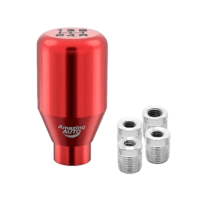 Speed Weighted Manual Universal Automatic Gear Shifter Shift Knobs Lever with 4 Adapters Fit Comp...