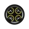 Classic Instruments® - AutoCross Yellow Series Quad Gauge