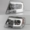 Spyder® - Chrome LED DRL Bar Projector Headlights
